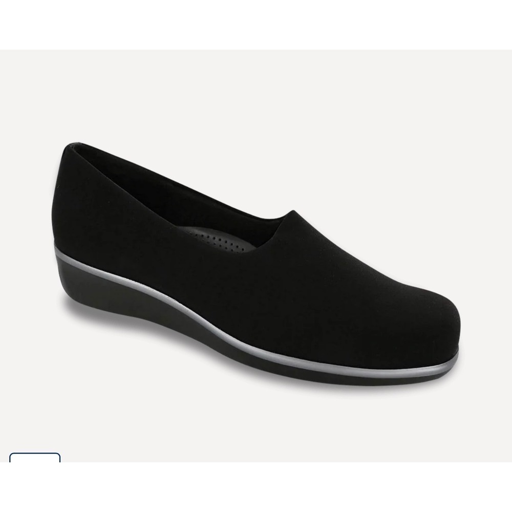 SAS Bliss Women 10.5 *READ** Black Tripad Comfort Wedge Slip On Orthopedic